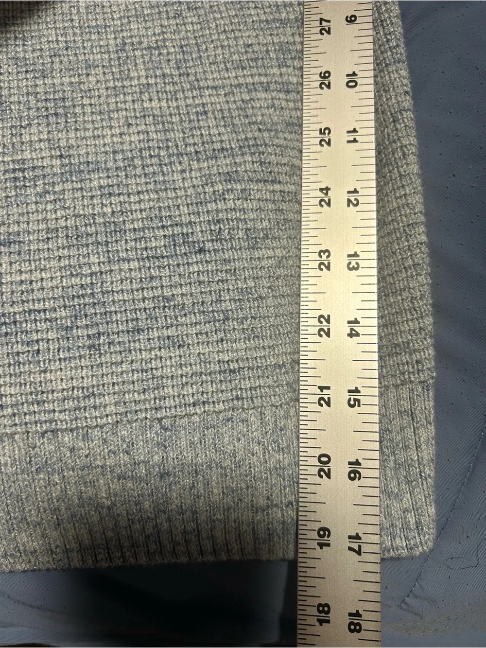 Banana Republic Men's Hooded Knit Sweater - Light Blue Heather